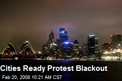 Cities Ready Protest Blackout