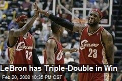 LeBron has Triple-Double in Win