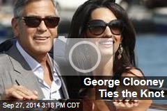 George Clooney Ties the Knot