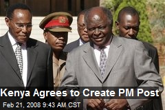 Kenya Agrees to Create PM Post
