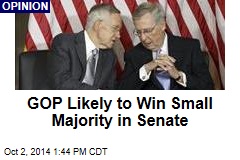 GOP Likely to Win Small Majority in Senate