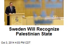 Sweden Will Recognize Palestinian State