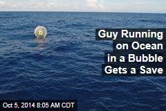 Guy Running on Ocean in a Bubble Gets a Save