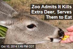 Zoo Admits It Kills Extra Deer, Serves Them to Eat