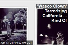 &#39;Wasco Clown&#39; Terrorizing California... Kind Of