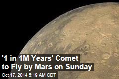 &#39;1 in 1M Years&#39; Comet Will Be Incredibly Close to Mars Sunday