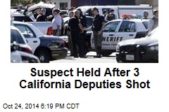 Suspect Held After 3 California Deputies Shot