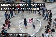 Man Proposes With 99 iPhones, But She Says No