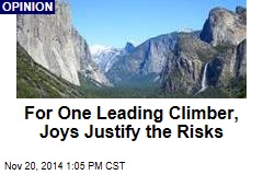 For One Leading Climber, Joys Justify the Risks
