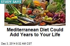Mediterranean Diet Could Add Years to Your Life
