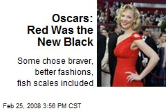 Oscars: Red Was the New Black