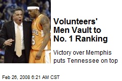 Volunteers' Men Vault to No. 1 Ranking