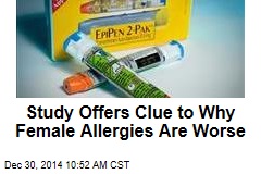 Study Offers Clue to Why Female Allergies Are Worse