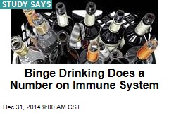 Binge Drinking Does a Number on Immune System