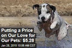 Putting a Price on Our Love for Our Pets: $5.28