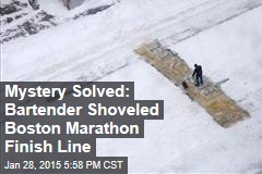 Mystery Solved: Bartender Shoveled Boston Marathon Finish Line