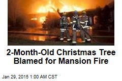 15-Foot Xmas Tree Blamed for Mansion Fire