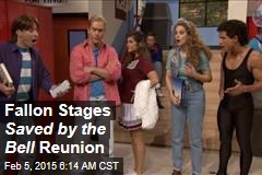 Fallon Stages Saved by the Bell Reunion