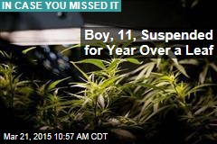 Boy, 11, Suspended for Year Over a Leaf