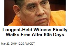 Longest-Held Witness Finally Walks Free After 905 Days