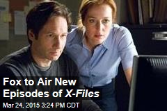 Fox to Air New Episodes of X-Files