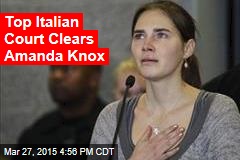 Top Italian Court Clears Amanda Knox