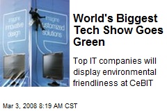 World's Biggest Tech Show Goes Green