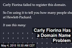 Carly Fiorina Has a Domain Name Problem