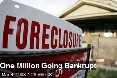 One Million Going Bankrupt
