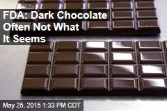 FDA: Dark Chocolate Often Not What It Seems