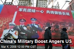 China's Military Boost Angers US