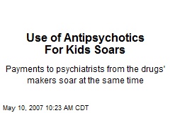 Use of Antipsychotics For Kids Soars