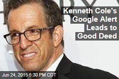 Kenneth Cole&#39;s Google Alert Leads to Good Deed