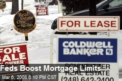 Feds Boost Mortgage Limits