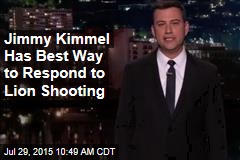 Jimmy Kimmel Has Best Way to Respond to Lion Shooting