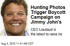 Hunting Photos Trigger Boycott Campaign on Jimmy John&#39;s