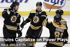 Bruins Capitalize on Power Plays