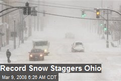 Record Snow Staggers Ohio