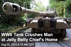 WWII Tank Crushes Man at Jelly Belly Chief&#39;s Reunion