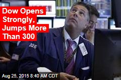 Dow Opens Strongly, Jumps More Than 300