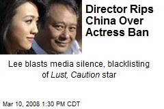 Director Rips China Over Actress Ban