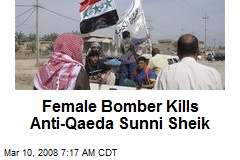 Female Bomber Kills Anti-Qaeda Sunni Sheik