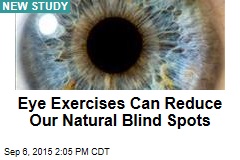 Eye Exercises Can Reduce Our Natural Blind Spots