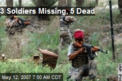 3 Soldiers Missing, 5 Dead