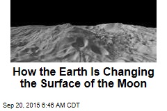 How the Earth Is Changing the Surface of the Moon