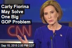 Carly Fiorina May Solve One Big GOP Problem