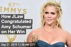How JLaw Congratulated Amy Schumer on Her Win