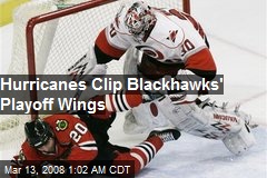 Hurricanes Clip Blackhawks' Playoff Wings