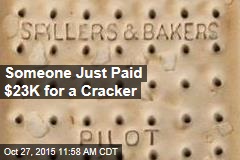 Someone Just Paid $23K for a Cracker