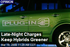 Late-Night Charges Keep Hybrids Greener